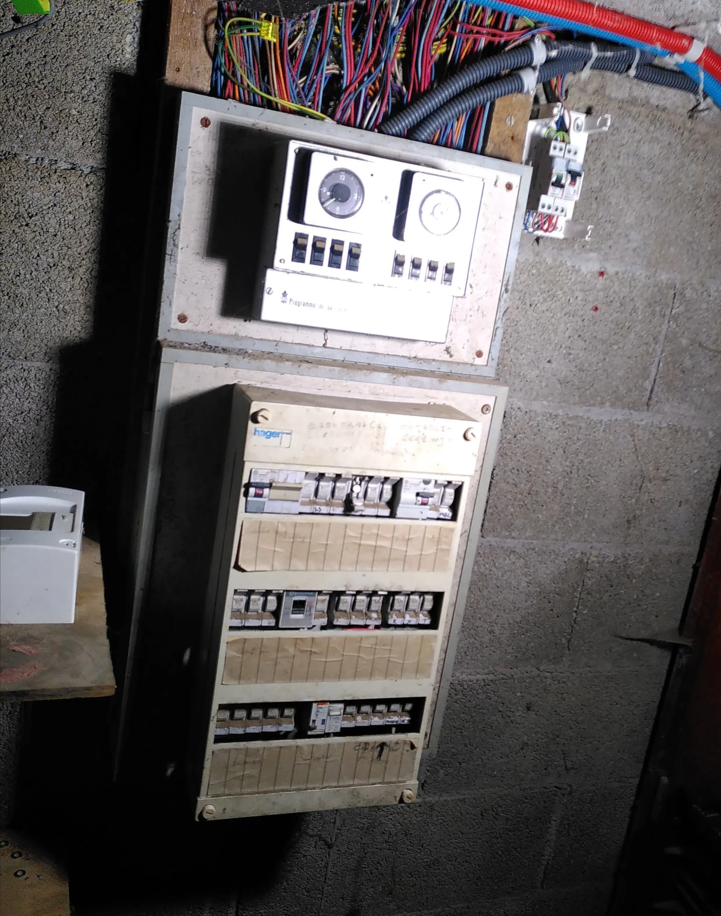 Tableau électrique avant rénovation